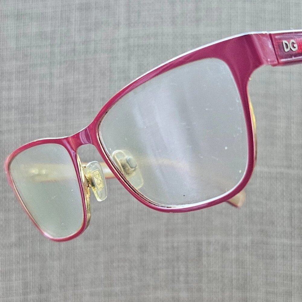 Dolce & Gabbana Women Eyeglasses Frame DG1273 53[]16 140 Red/Gold Tone Glasses